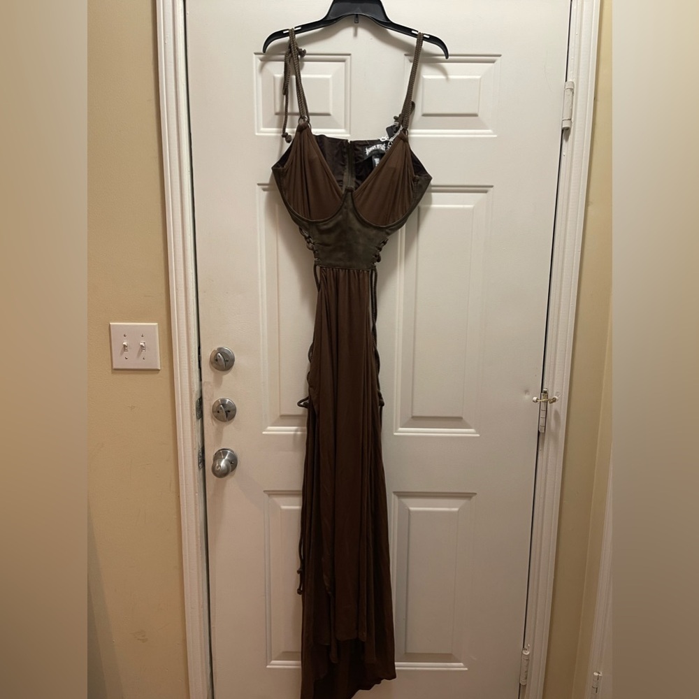 Dolls Kill Darker Wavs Fader Underbust Maxi Dress. Size M. NWT
